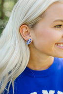 Beaded Football Stud