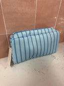 Nylon Striped Makeup Bag Collection