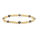 Stretch Beaded Bracelet With Stone Accents