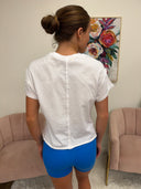 Yelete White Roundneck Tee