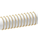 3mm Bead With 5mm Accent Stretch Bracelet