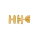 Assorted Initial Studs on Velvet