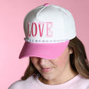 Lulu Mac Love Hat Pink