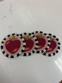 Queen of Hearts Coaster Set