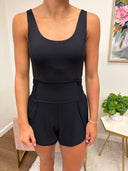 Woven Shortsie Romper