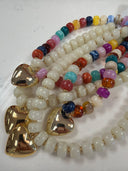 Candy Stone Heart Necklace