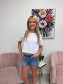 Girls Pink Charm Short
