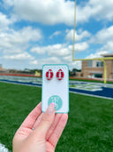 Beaded Football Stud