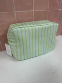 Nylon Striped Makeup Bag Collection