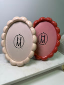 Hazel Mazel Oval Scalloped Frame