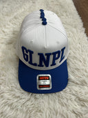 Glenpool Hat Royal/White