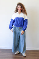 Sutton Colorblock Zip Pullover