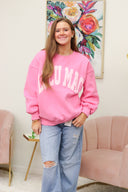 Lulu Mac Pink/Light Pink Sweatshirt