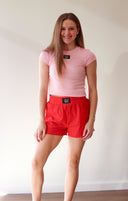 Lulu Mac Red Boxer Short