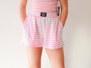 Lulu Mac Light Pink Stripe Short