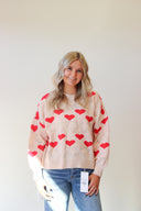 Heart Jacquard Sweater