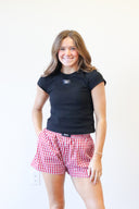 Lulu Mac Red Gingham Boxer Short