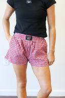 Lulu Mac Red Gingham Boxer Short