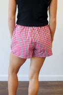 Lulu Mac Red Gingham Boxer Short