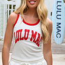 LULUMAC Red & White Tank Top