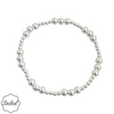 Sterling Silver Pattern Bracelet 46
