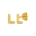 Assorted Initial Studs on Velvet