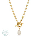 Pearl Paperclip Necklace