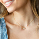 Contemporary Faux Diamond Necklace - Water Resistant