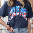 Lulumac Navy Stars & Stripes Tee