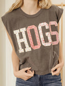 Gameday Quilted Puff Ink Smoke Tank