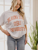 Gameday Vintage Sport Ash Gray Thrifted Tee