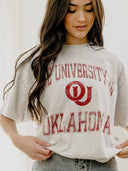 Gameday Vintage Sport Ash Gray Thrifted Tee